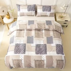 Comforter Sets Hao Feng Jing Tuo Se Ge Zi (Option: Twin)