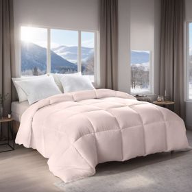 Pink Extra Large Plump Thick Comforter (Duvet Insert) (Option: Pink-Q)