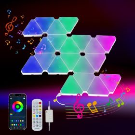 Indoor Gamer Lights for wall, triangular light panels (Option: Default)
